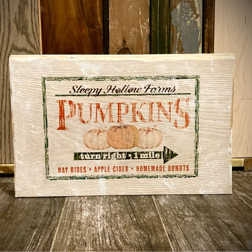 NEW! Artisan Made fall pumpkin patch hand designed sign